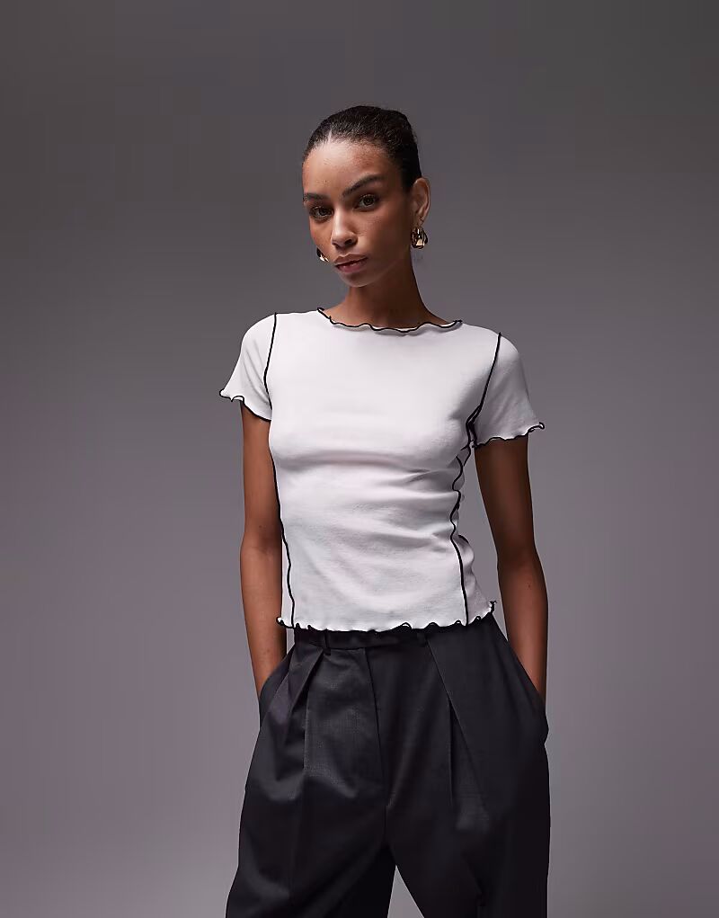 Футболка с манго и салатовым краем, белая Mango
Футболка с манго и салатовым краем, белая Mango