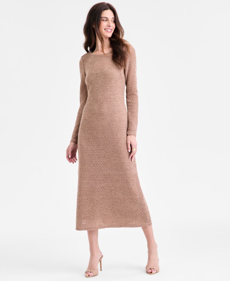 Женское длинное кружевное платье-комбинация с длинными рукавами Connected, Taupe
Женское длинное кружевное платье-комбинация с длинными рукавами Connected, Taupe