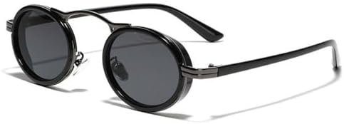 Панк-солнцезащитные очки для женщин, модные овальные солнцезащитные очки в винтажном стиле с металлической оправой, маленькие очки, защита от УФ-излучения UV400 MTZJH, Gun-black Gray
Панк-солнцезащитные очки для женщин, модные овальные солнцезащитные очки в винтажном стиле с металлической оправой, маленькие очки, защита от УФ-излучения UV400 MTZJH, Gun-black Gray