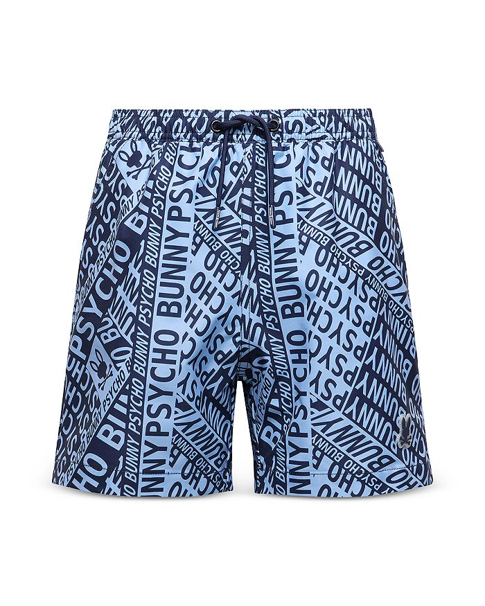 Унисекс шорты для плавания с принтом Capri - для малышей и детей постарше Psycho Bunny, синий 
Унисекс шорты для плавания с принтом Capri - для малышей и детей постарше Psycho Bunny, синий