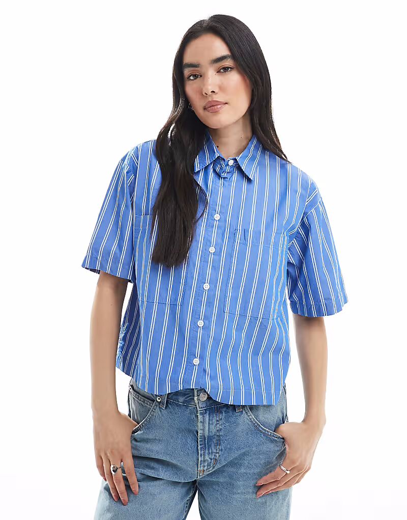 Рубашка Harlie с короткими рукавами в синюю полоску Levi'S
Рубашка Harlie с короткими рукавами в синюю полоску Levi'S