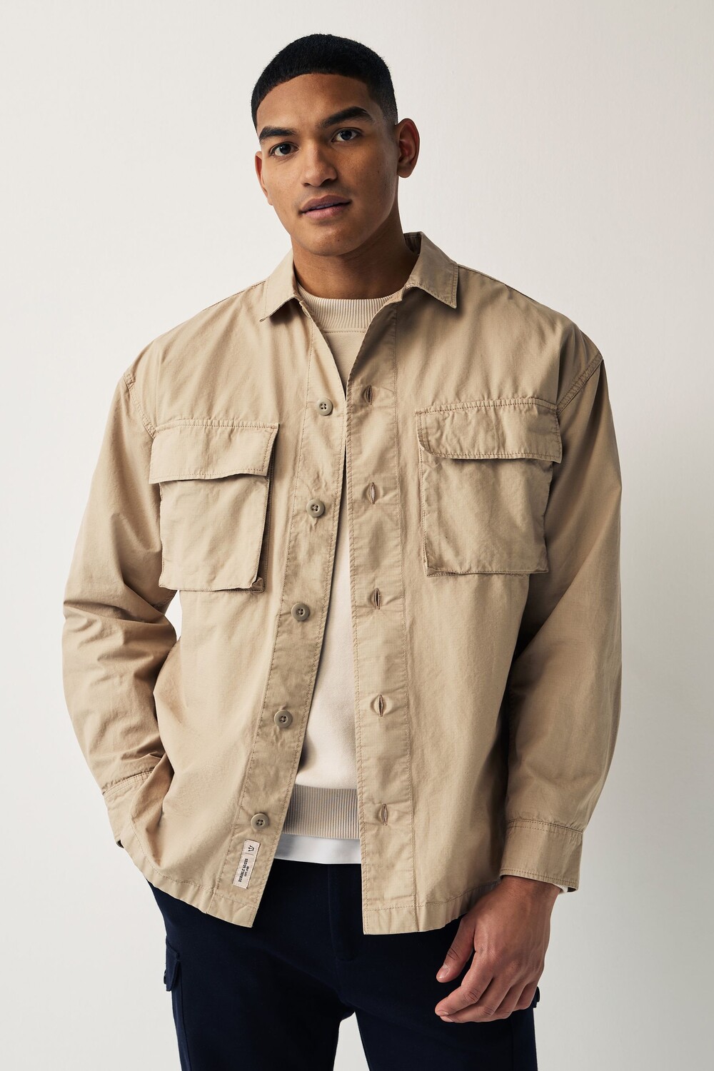 Куртка-Рубашка из рипстопа с карманами Next, серый
Куртка-Рубашка из рипстопа с карманами Next, серый