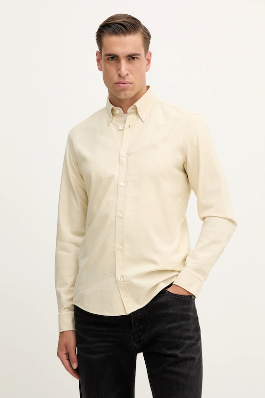 Хлопковая рубашка Boss, бежевый
Хлопковая рубашка Boss, бежевый