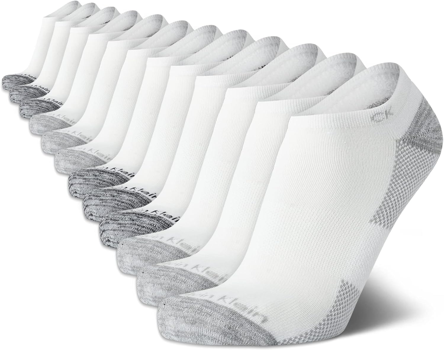 Мужские носки Calvin Klein No Show - 12 пар мягких эластичных повседневных носков с низкой посадкой и нескользящей пяткой, White/Grey
Мужские носки Calvin Klein No Show - 12 пар мягких эластичных повседневных носков с низкой посадкой и нескользящей пяткой, White/Grey