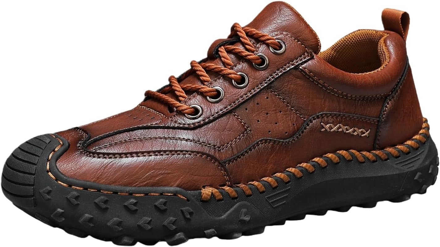 Мужские ручной работы кожаные ботинки с шнуровкой, ортопедические лоферы, классические нескользящие кроссовки с круглым носком, легкие, дышащие, водонепроницаемые кожаные туфли для прогулок, вождения и походов Lghlmcl, коричневый
Мужские ручной работы кожаные ботинки с шнуровкой, ортопедические лоферы, классические нескользящие кроссовки с круглым носком, легкие, дышащие, водонепроницаемые кожаные туфли для прогулок, вождения и походов Lghlmcl, коричневый