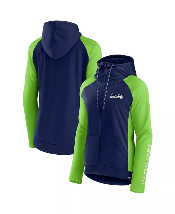 Женская студенческая темно-синяя толстовка с капюшоном с молнией и неоновым зеленым цветом Seattle Seahawks End Around Raglan Fanatics
Женская студенческая темно-синяя толстовка с капюшоном с молнией и неоновым зеленым цветом Seattle Seahawks End Around Raglan Fanatics