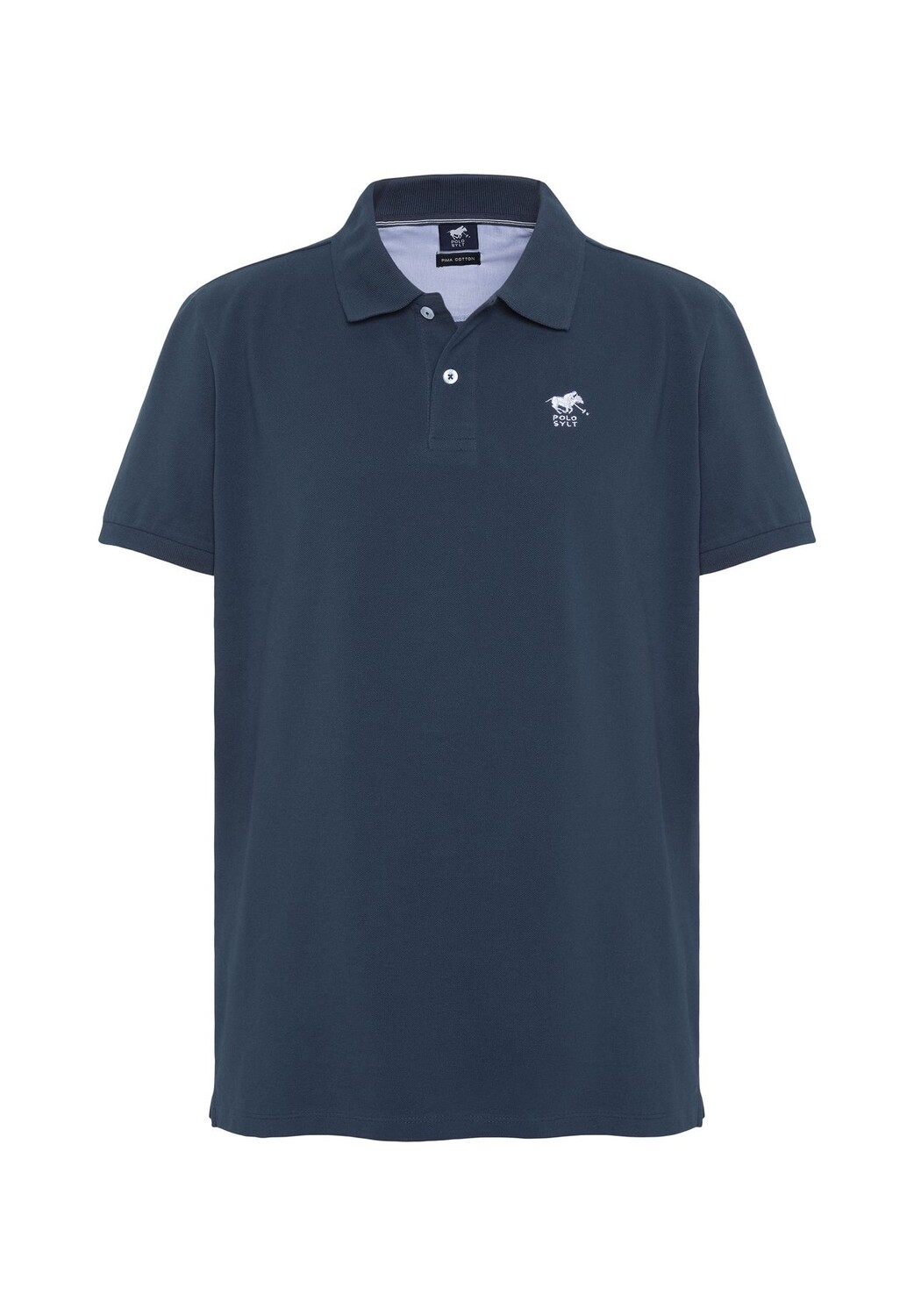 Рубашка-поло лаконичного дизайна с прошитыми этикетками POLO SYLT, цвет 19-4010 Total Eclipse
Рубашка-поло лаконичного дизайна с прошитыми этикетками POLO SYLT, цвет 19-4010 Total Eclipse