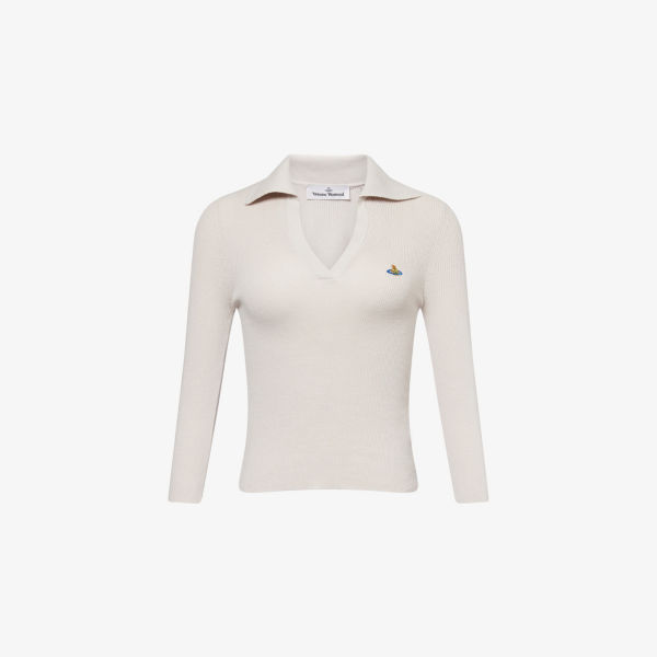 Поло Vivienne Westwood Марина из хлопка и кашемира в рубчик, белый
Поло Vivienne Westwood Марина из хлопка и кашемира в рубчик, белый