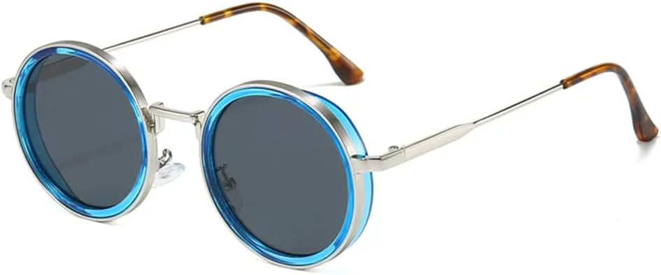 Солнцезащитные очки UV400 — круглые, в стиле панк, с градиентным металлическим покрытием, для женщин и мужчин, для бега и активного отдыха UYPTK, Blue Silver Grey
Солнцезащитные очки UV400 — круглые, в стиле панк, с градиентным металлическим покрытием, для женщин и мужчин, для бега и активного отдыха UYPTK, Blue Silver Grey