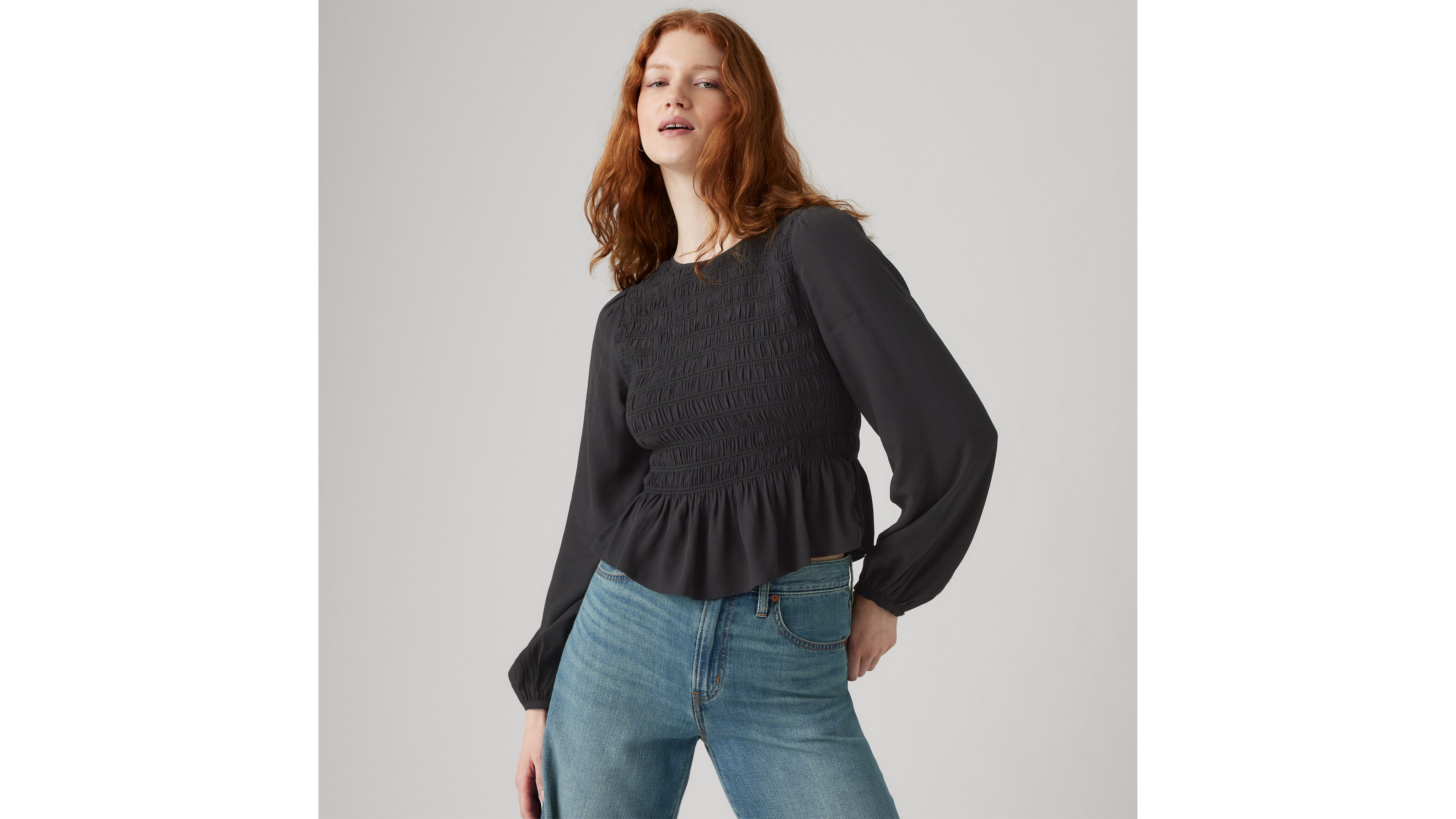 Топ с присборенным воротником Fleur Levi's, Anthracite Night - Black
Топ с присборенным воротником Fleur Levi's, Anthracite Night - Black