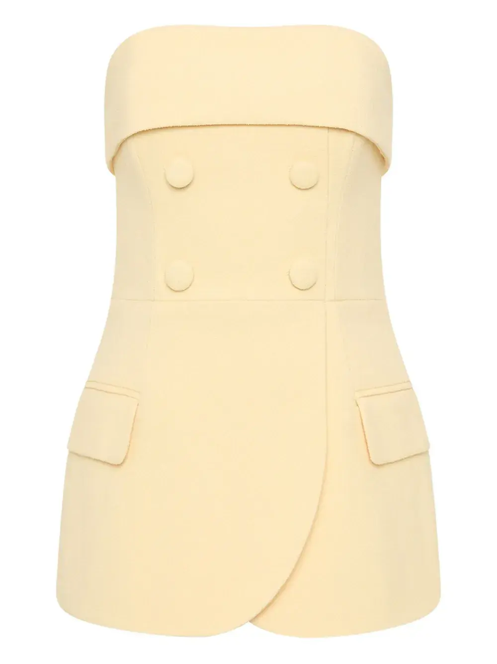 Двубортный топ без бретелек Rebecca Vallance, желтый
Двубортный топ без бретелек Rebecca Vallance, желтый