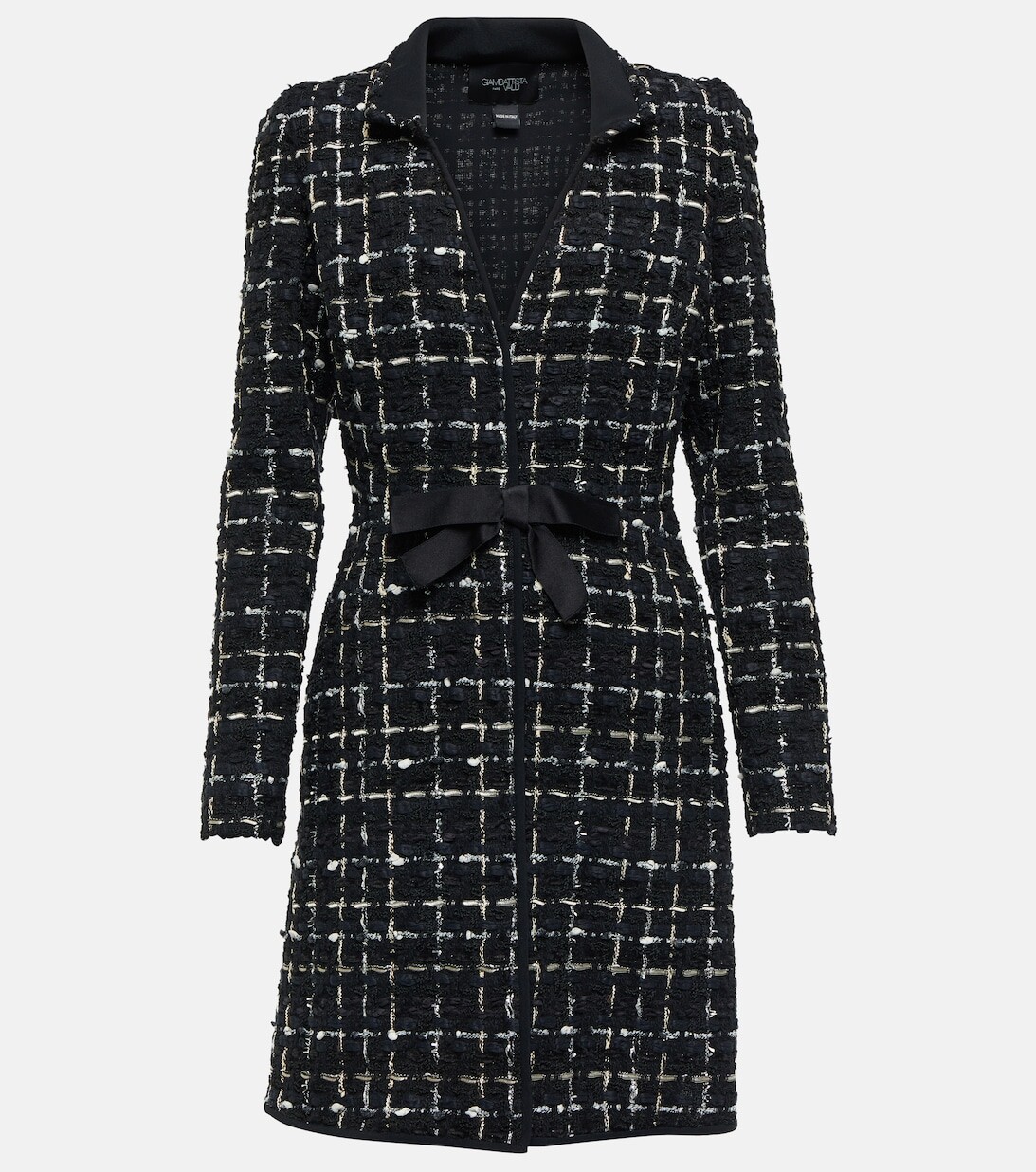 Твидовое мини-платье GIAMBATTISTA VALLI, черный 
Твидовое мини-платье GIAMBATTISTA VALLI, черный