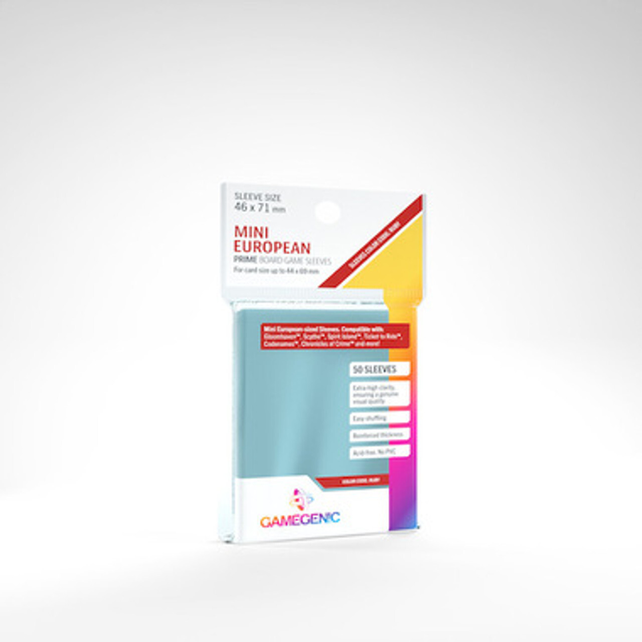 Аксессуары Game Genic Sleeves: Mini European Size (50ct)
Аксессуары Game Genic Sleeves: Mini European Size (50ct)