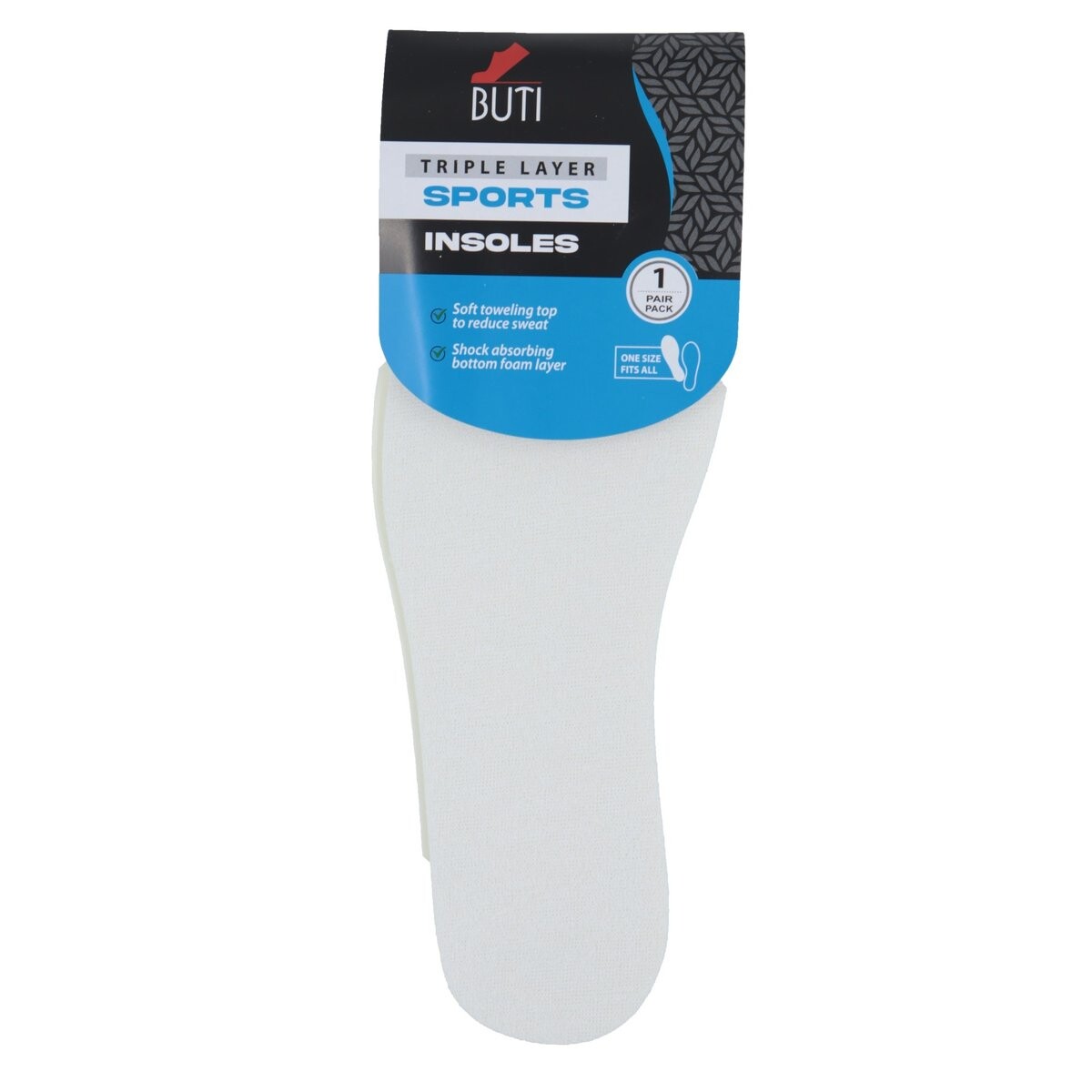 BUTI Insoles Triple Layer Спортивные трехслойные стельки для обуви - 1 пара Inna
BUTI Insoles Triple Layer Спортивные трехслойные стельки для обуви - 1 пара Inna