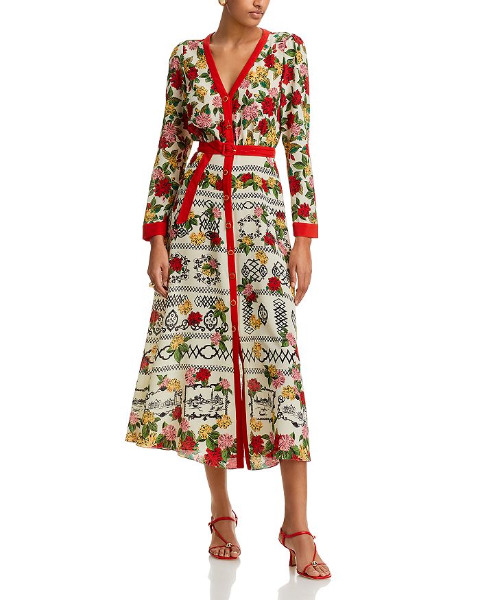 Платье Leah с поясом из шелка SALONI, мультиколор
Платье Leah с поясом из шелка SALONI, мультиколор