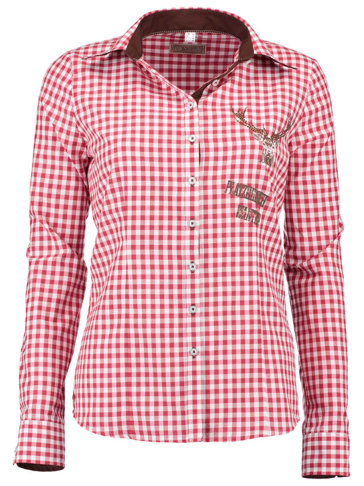 Традиционная блузка Sequi средне-красного цвета OS-Trachten
Традиционная блузка Sequi средне-красного цвета OS-Trachten