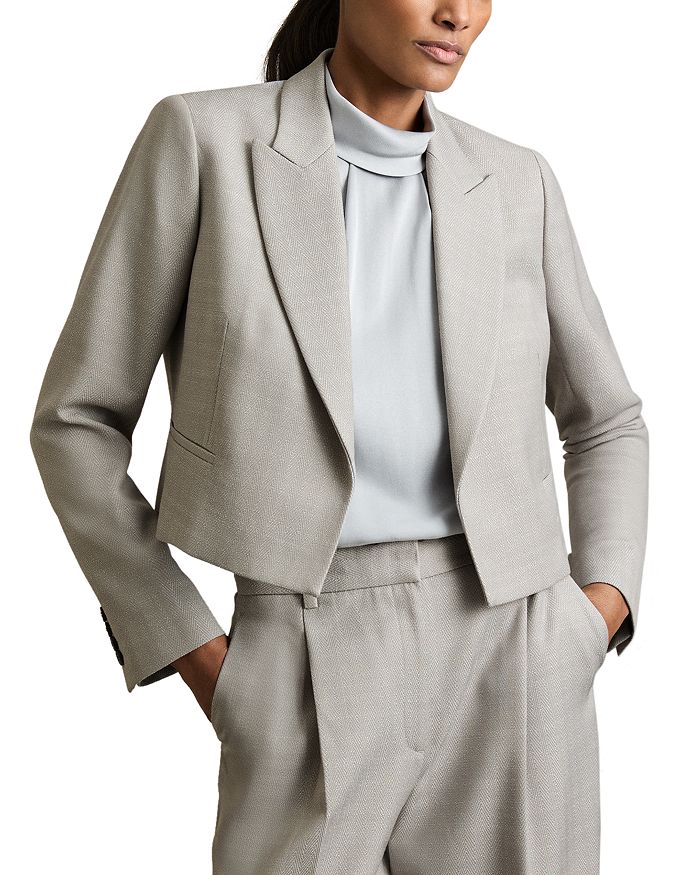 Харпер укороченный жакет с фактурной тканью REISS, серый
Харпер укороченный жакет с фактурной тканью REISS, серый