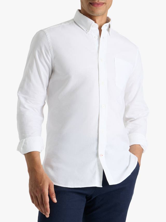 Оксфордская хлопковая рубашка прямого кроя SPOKE, White
Оксфордская хлопковая рубашка прямого кроя SPOKE, White