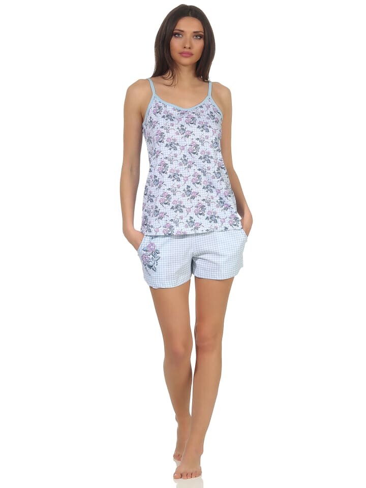 Пижама NORMANN Ärmellose Spaghettiträger shorty, голубой
Пижама NORMANN Ärmellose Spaghettiträger shorty, голубой