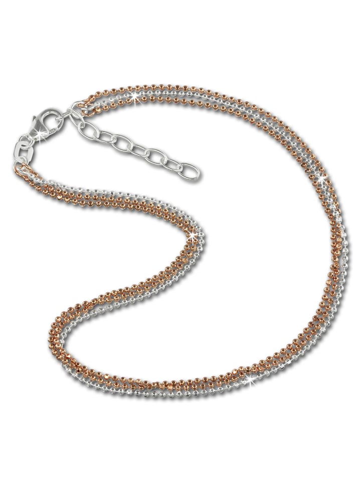 SilberDream Браслет на лодыжку, серебро 925 пробы, позолоченный (розовое золото 333 пробы), приблизительно 23-26 см
SilberDream Браслет на лодыжку, серебро 925 пробы, позолоченный (розовое золото 333 пробы), приблизительно 23-26 см