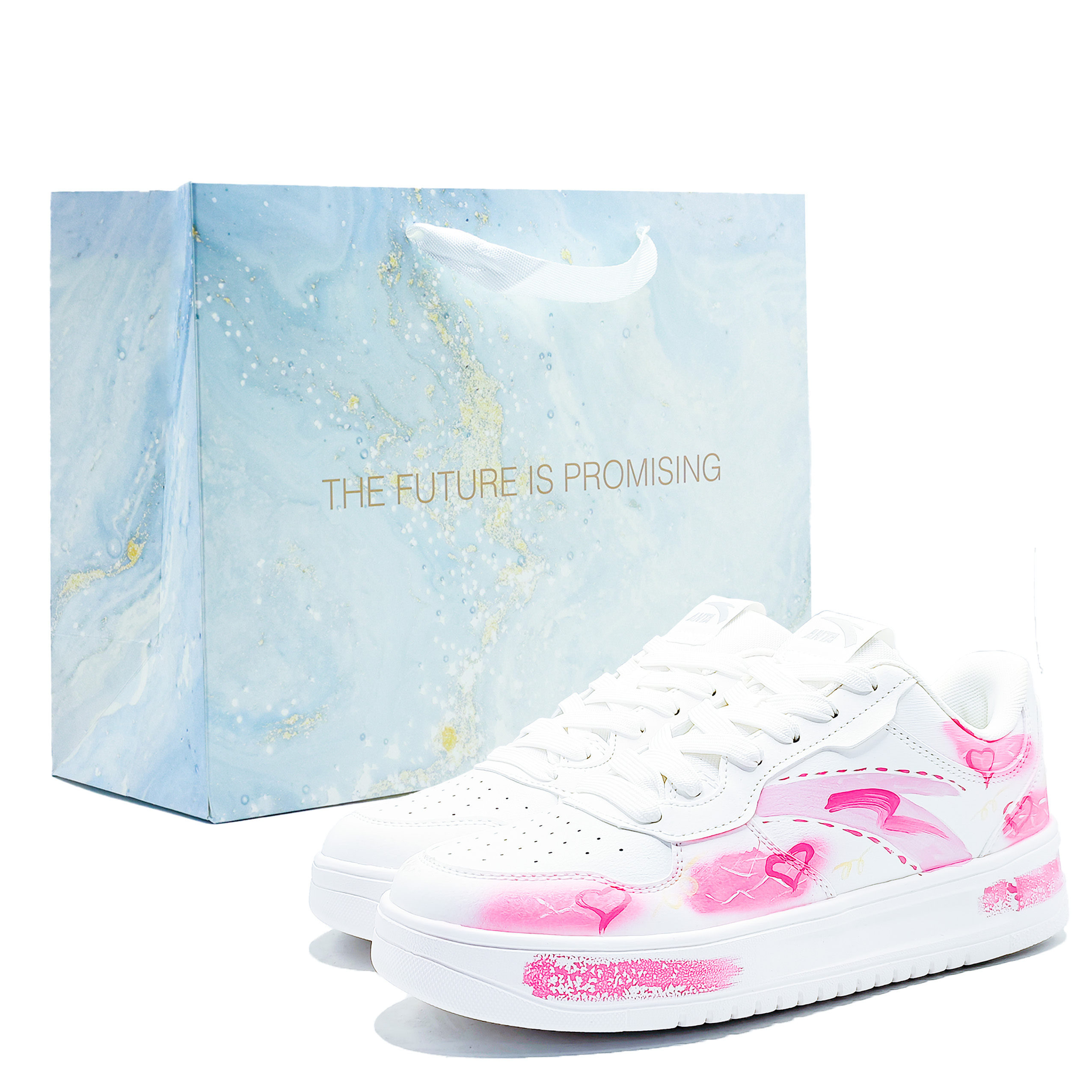 ANTA Свободные низкие мужские кроссовки для скейтбординга синего/розового цвета
ANTA Свободные низкие мужские кроссовки для скейтбординга синего/розового цвета