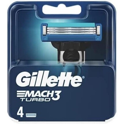 Сменные лезвия Mach3 Turbo для мужской бритвы, Gillette 
Сменные лезвия Mach3 Turbo для мужской бритвы, Gillette