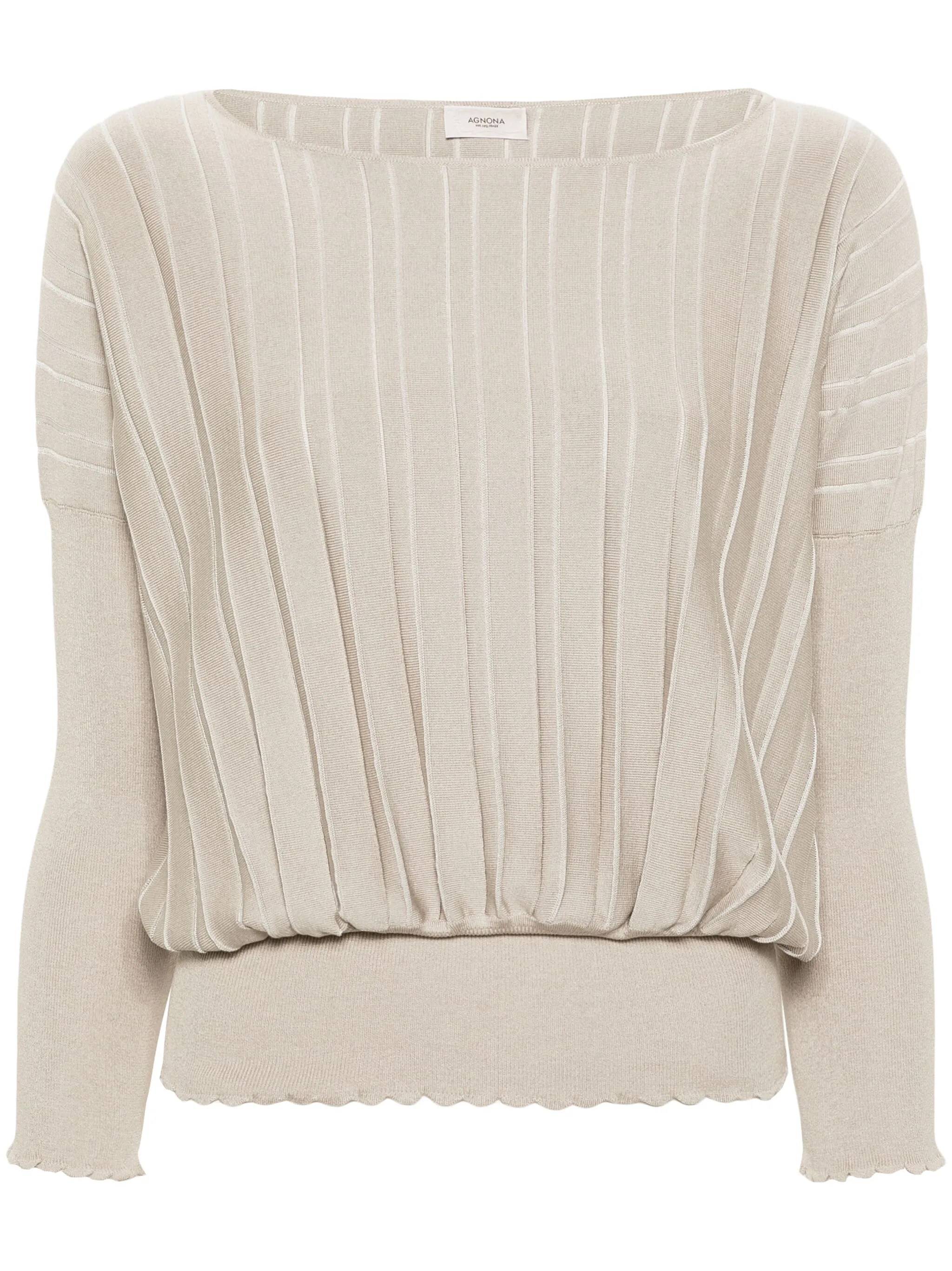 Джемпер с приспущенными плечами Agnona, серый
Джемпер с приспущенными плечами Agnona, серый