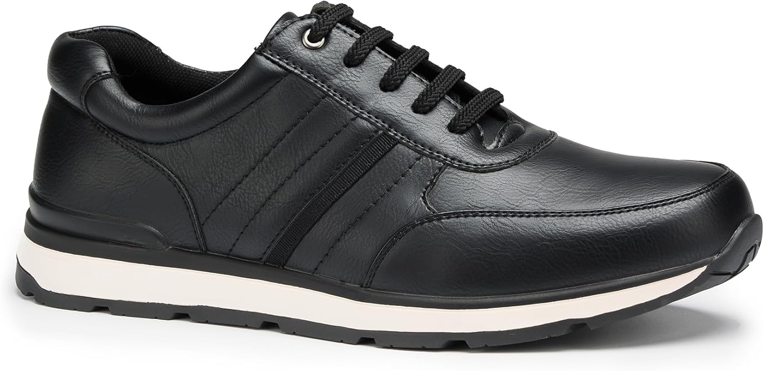 Мужские повседневные туфли с низким верхом, легкие кроссовки на шнуровке с амортизирующей стелькой для комфорта каждый день Generic, черный
Мужские повседневные туфли с низким верхом, легкие кроссовки на шнуровке с амортизирующей стелькой для комфорта каждый день Generic, черный