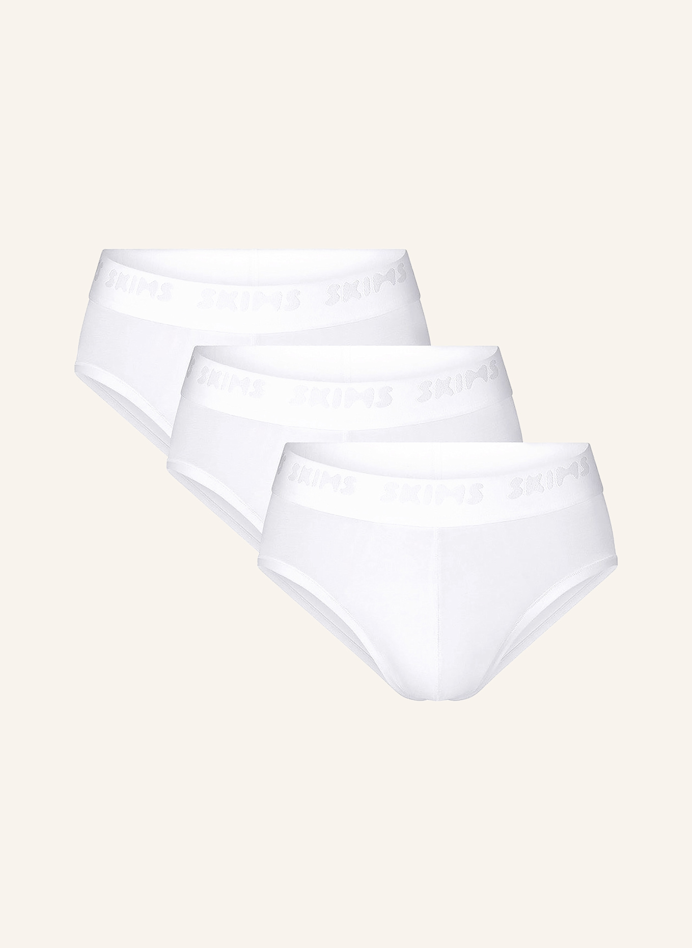 Упаковка из 3-х пар трусов-стрейч Skims Skims, белый
Упаковка из 3-х пар трусов-стрейч Skims Skims, белый