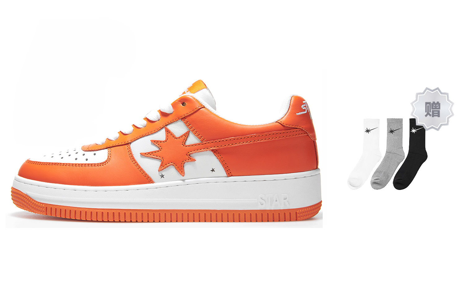 Starwalk Soldier Теплые противоскользящие и износостойкие дышащие низкие скейтерские кроссовки Unisex бело-оранжевые
Starwalk Soldier Теплые противоскользящие и износостойкие дышащие низкие скейтерские кроссовки Unisex бело-оранжевые