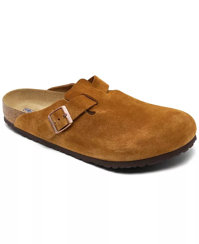 Мужские замшевые кожаные сабо Boston Soft Footbed от Finish Line Birkenstock, коричневый
Мужские замшевые кожаные сабо Boston Soft Footbed от Finish Line Birkenstock, коричневый