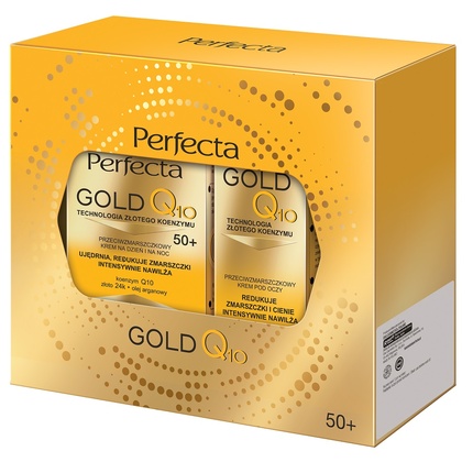 Дневной и ночной крем Gold Q10 50 мл и крем для глаз против морщин 15 мл Perfectaset
Дневной и ночной крем Gold Q10 50 мл и крем для глаз против морщин 15 мл Perfectaset
