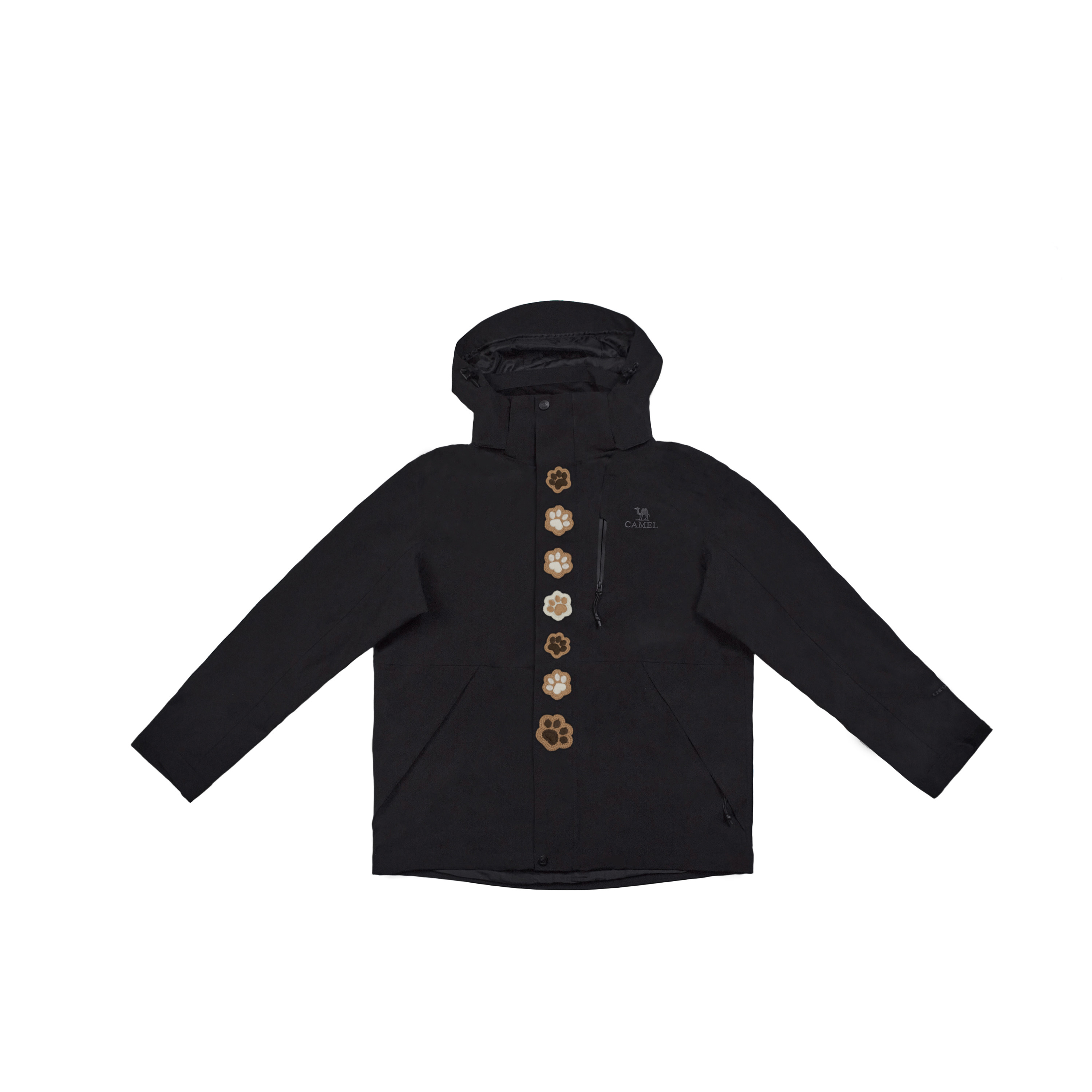 CAMEL Ветровка All weather Unisex Phantom Black с капюшоном
CAMEL Ветровка All weather Unisex Phantom Black с капюшоном