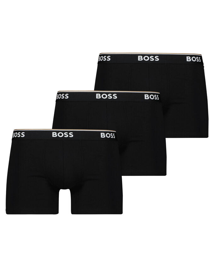 Брюки Retropants boxerbr 3p power, 3 пары Boss, черный 
Брюки Retropants boxerbr 3p power, 3 пары Boss, черный
