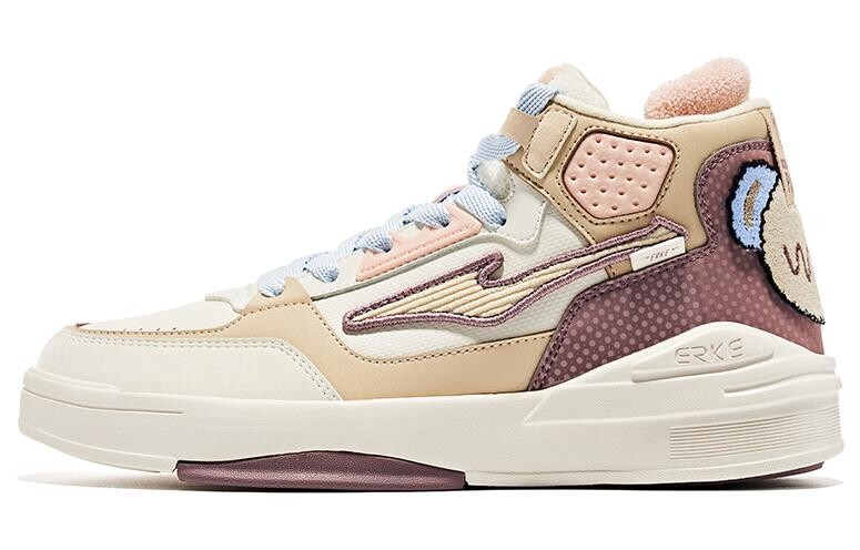 Кеды, скейтборд обувь женская высокая белый/коричневый/синий Erke
Кеды, скейтборд обувь женская высокая белый/коричневый/синий Erke