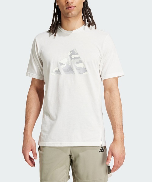Футболка с коротким рукавом, камуфляжным принтом и логотипом Adidas, белый
Футболка с коротким рукавом, камуфляжным принтом и логотипом Adidas, белый