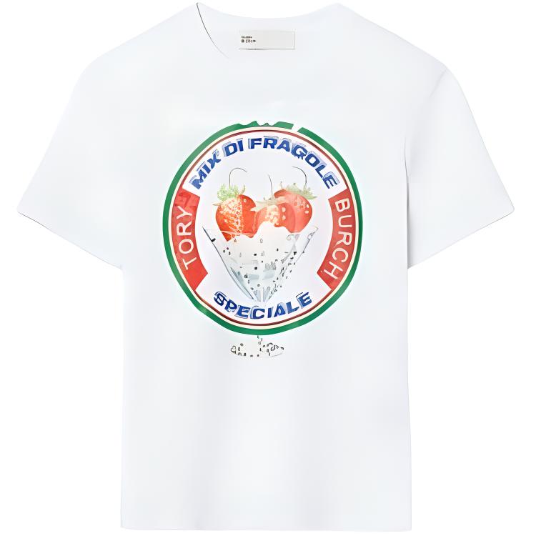 Футболка с принтом в виде букв с круглым вырезом и короткими рукавами женская белая TORY BURCH, Белый, Футболка с принтом в виде букв с круглым вырезом и короткими рукавами женская белая TORY BURCH
Футболка с принтом в виде букв с круглым вырезом и короткими рукавами женская белая TORY BURCH, Белый, Футболка с принтом в виде букв с круглым вырезом и короткими рукавами женская белая TORY BURCH