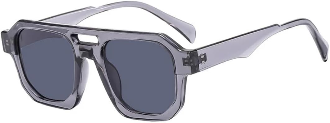 Солнцезащитные очки с защитой от УФ-излучения UV400 | Двойная перемычка, темно-зеленые линзы | для женщин и мужчин, для занятий спортом на открытом воздухе и вождения DSVIGF, Cleargray-black
Солнцезащитные очки с защитой от УФ-излучения UV400 | Двойная перемычка, темно-зеленые линзы | для женщин и мужчин, для занятий спортом на открытом воздухе и вождения DSVIGF, Cleargray-black