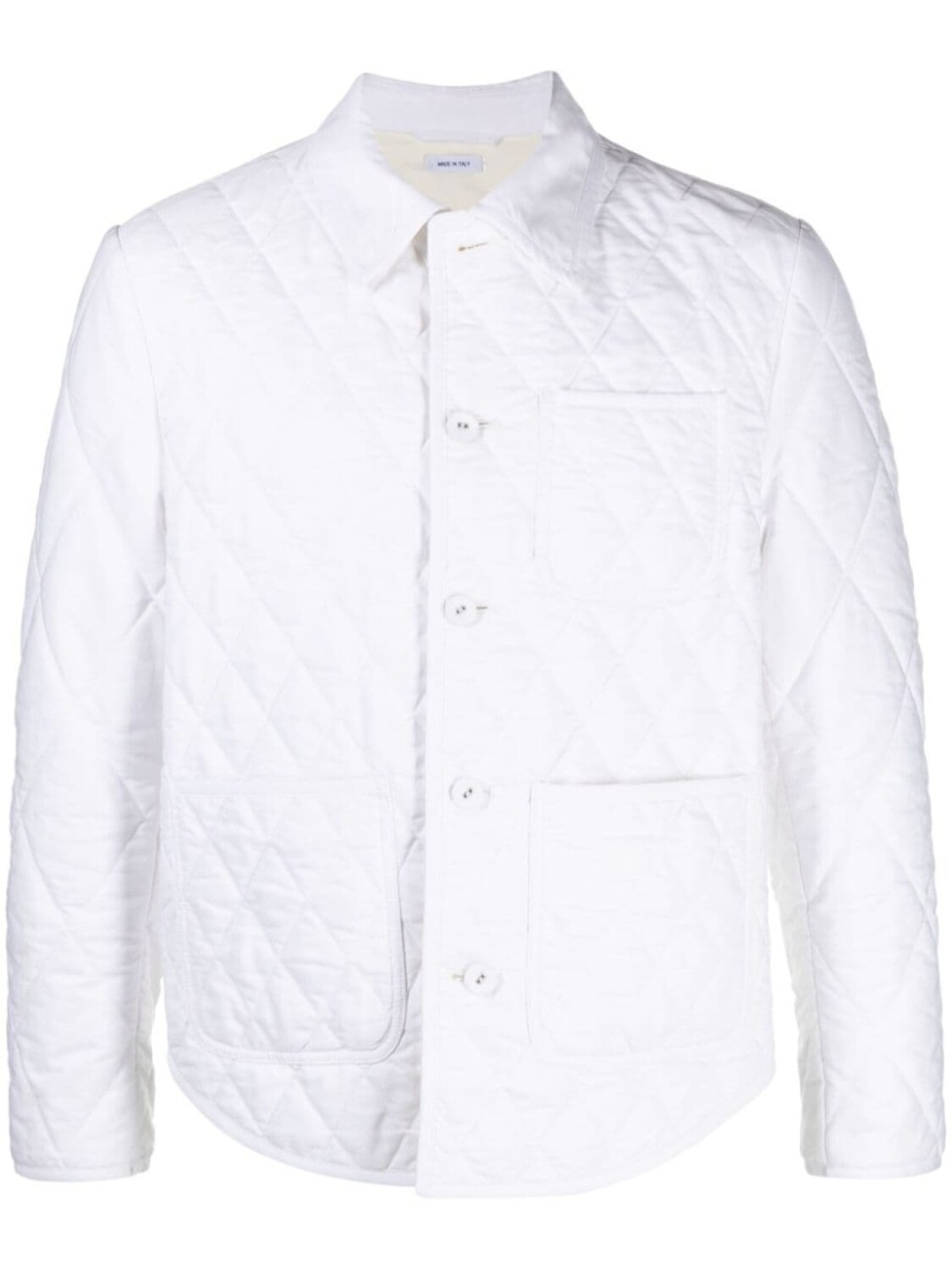 Thom Browne стеганый пуховик, белый
Thom Browne стеганый пуховик, белый