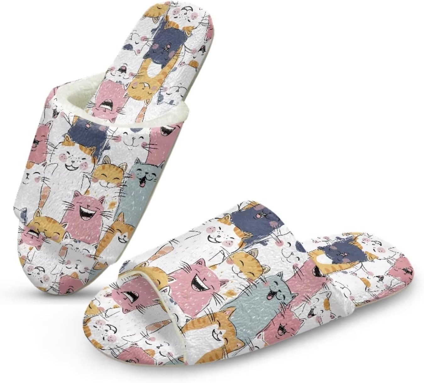 Домашние тапочки Forchrinse для женщин и мужчин с открытым носком, гостевые тапочки, можно стирать, многоразовые, для спа и отеля, Cartoon Cat Print
Домашние тапочки Forchrinse для женщин и мужчин с открытым носком, гостевые тапочки, можно стирать, многоразовые, для спа и отеля, Cartoon Cat Print