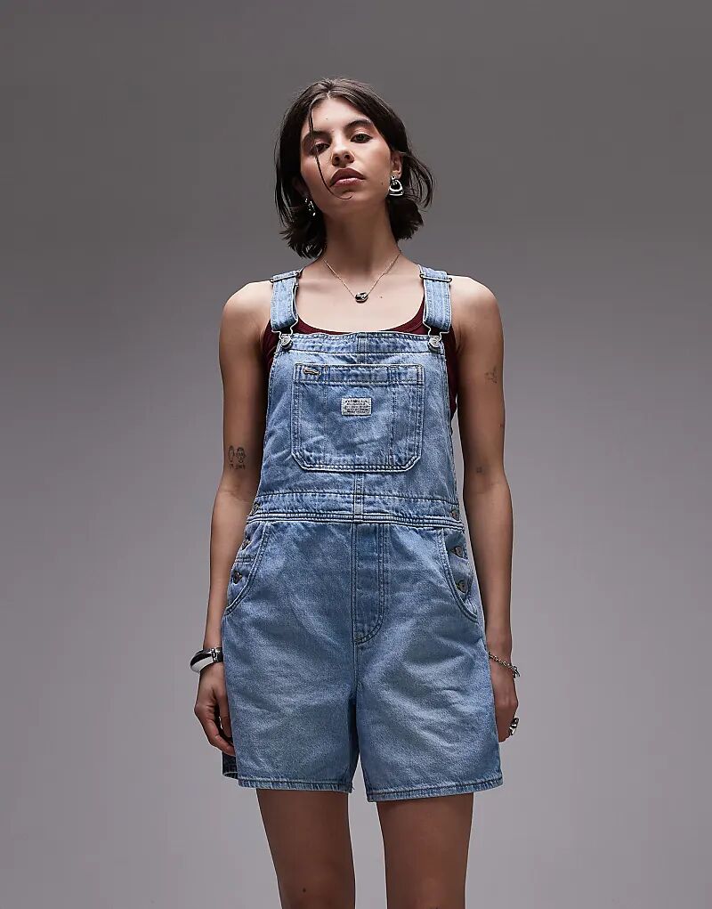 Удобный джинсовый комбинезон Levi's светло-коричневого цвета 
Удобный джинсовый комбинезон Levi's светло-коричневого цвета