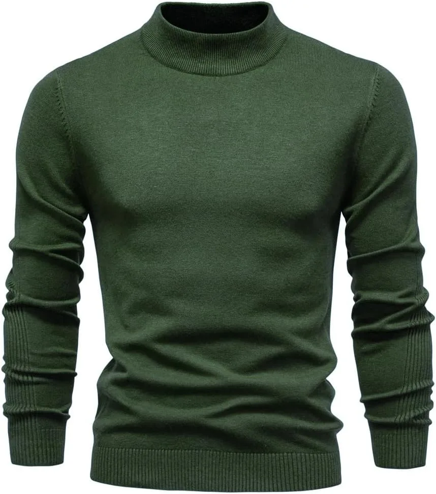 Мужской свитер с полуводолазкой, длинный рукав, вязаный TOSKIP
Мужской свитер с полуводолазкой, длинный рукав, вязаный TOSKIP