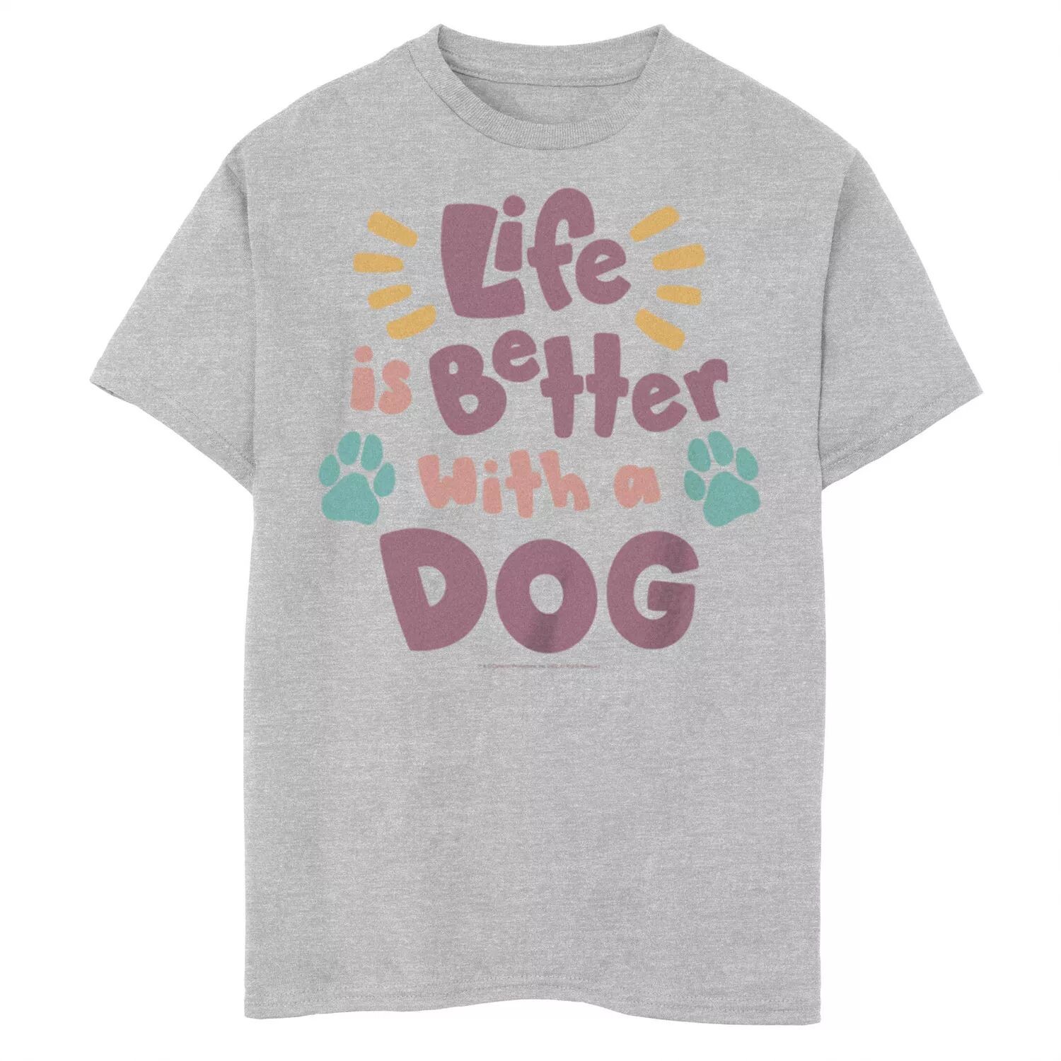 Футболка с рисунком отпечатков лап для мальчиков 8–20 лет «Цель собаки: жизнь лучше» Licensed Character
Футболка с рисунком отпечатков лап для мальчиков 8–20 лет «Цель собаки: жизнь лучше» Licensed Character