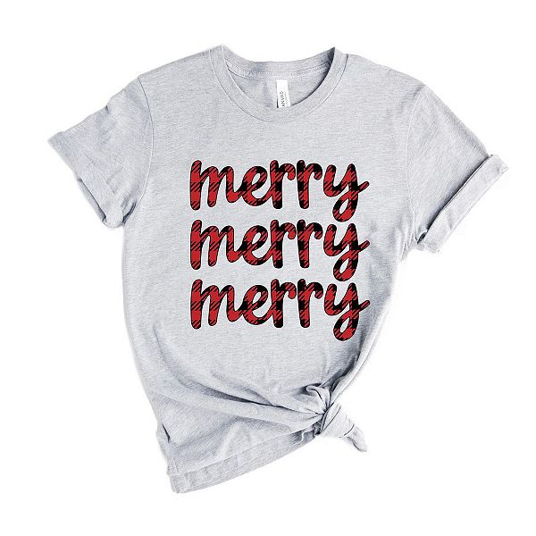 Графическая футболка с коротким рукавом Buffalo plaid merry stacked Simply Sage Market, Heather Grey
Графическая футболка с коротким рукавом Buffalo plaid merry stacked Simply Sage Market, Heather Grey