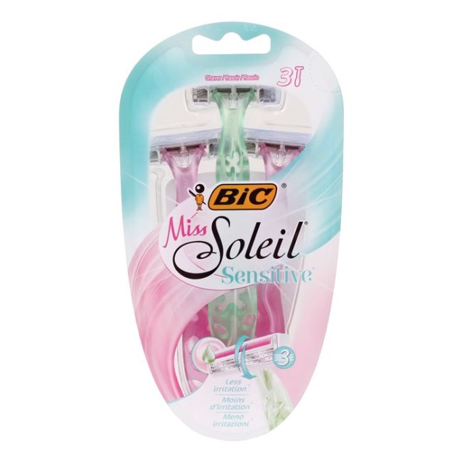Одноразовые бритвы Miss Soleil Sensitive Bic, количество 3 шт.
Одноразовые бритвы Miss Soleil Sensitive Bic, количество 3 шт.