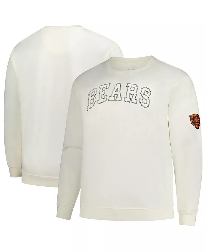 Мужской кремовый флисовый свитшот Chicago Bears Big Tall Profile
Мужской кремовый флисовый свитшот Chicago Bears Big Tall Profile