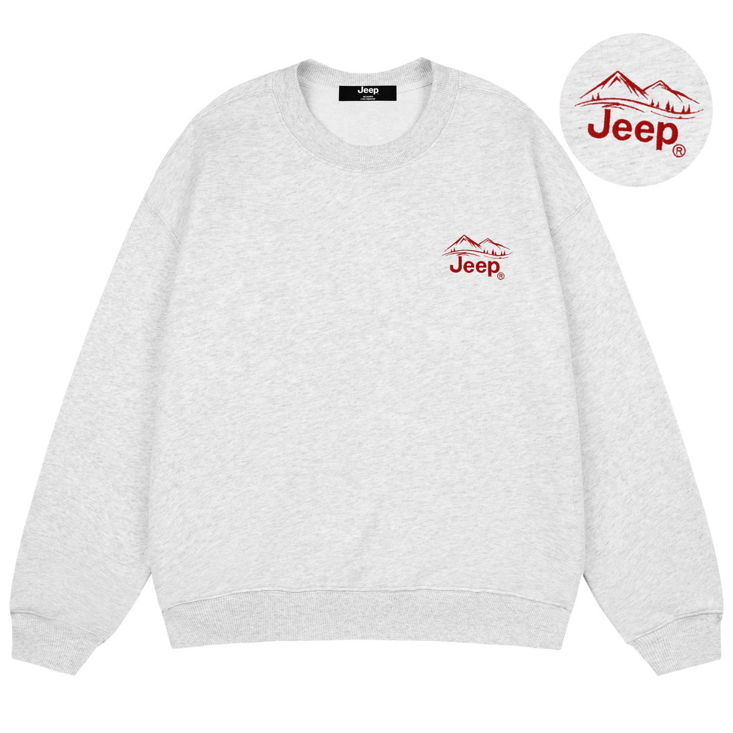 Унисекс свитшот Jeep, серый
Унисекс свитшот Jeep, серый