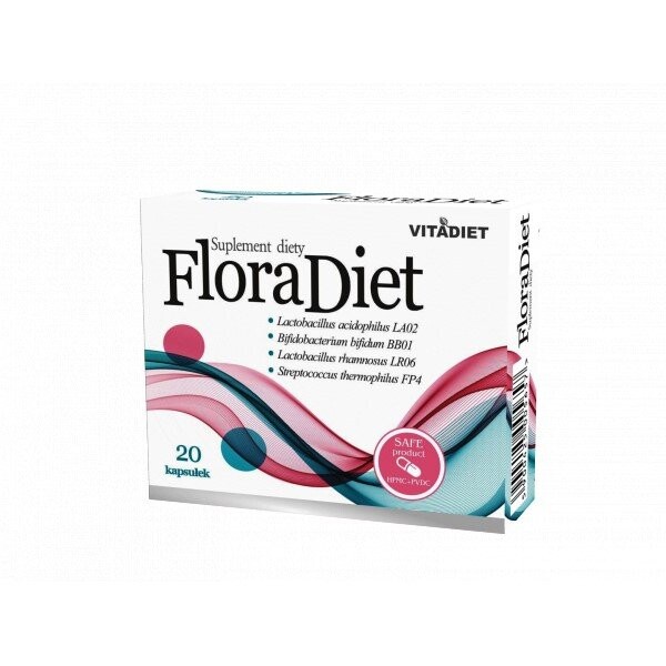 Биологически активная добавка Vitadiet Flora Diet 20 капсул для кишечника
Биологически активная добавка Vitadiet Flora Diet 20 капсул для кишечника