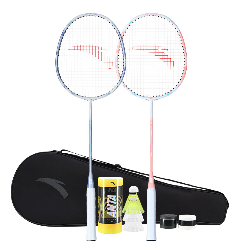 Карбоновая алюминиевая бадминтонная ракетка атакующего типа с утяжеленной головкой, жесткое древко начальный уровень пара ракеток ANTA
Карбоновая алюминиевая бадминтонная ракетка атакующего типа с утяжеленной головкой, жесткое древко начальный уровень пара ракеток ANTA