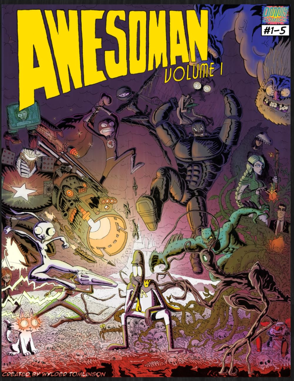 Awesoman Vol. I (Independently published)
Awesoman Vol. I (Independently published)